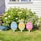 Glitzhome® 15" Wooden Easter Egg Yard Stake Set